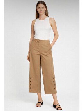 Hugo Boss Tabota Wide-Leg Cropped Pants Size 12